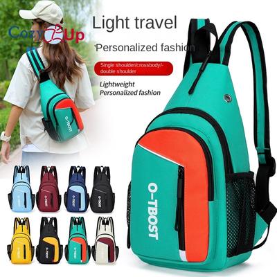 Bolsa de peito multifuncional Cozy Up com um ombro e dois ombros a tiracolo para homens e mulheres, bolsa de peito de viagem da moda