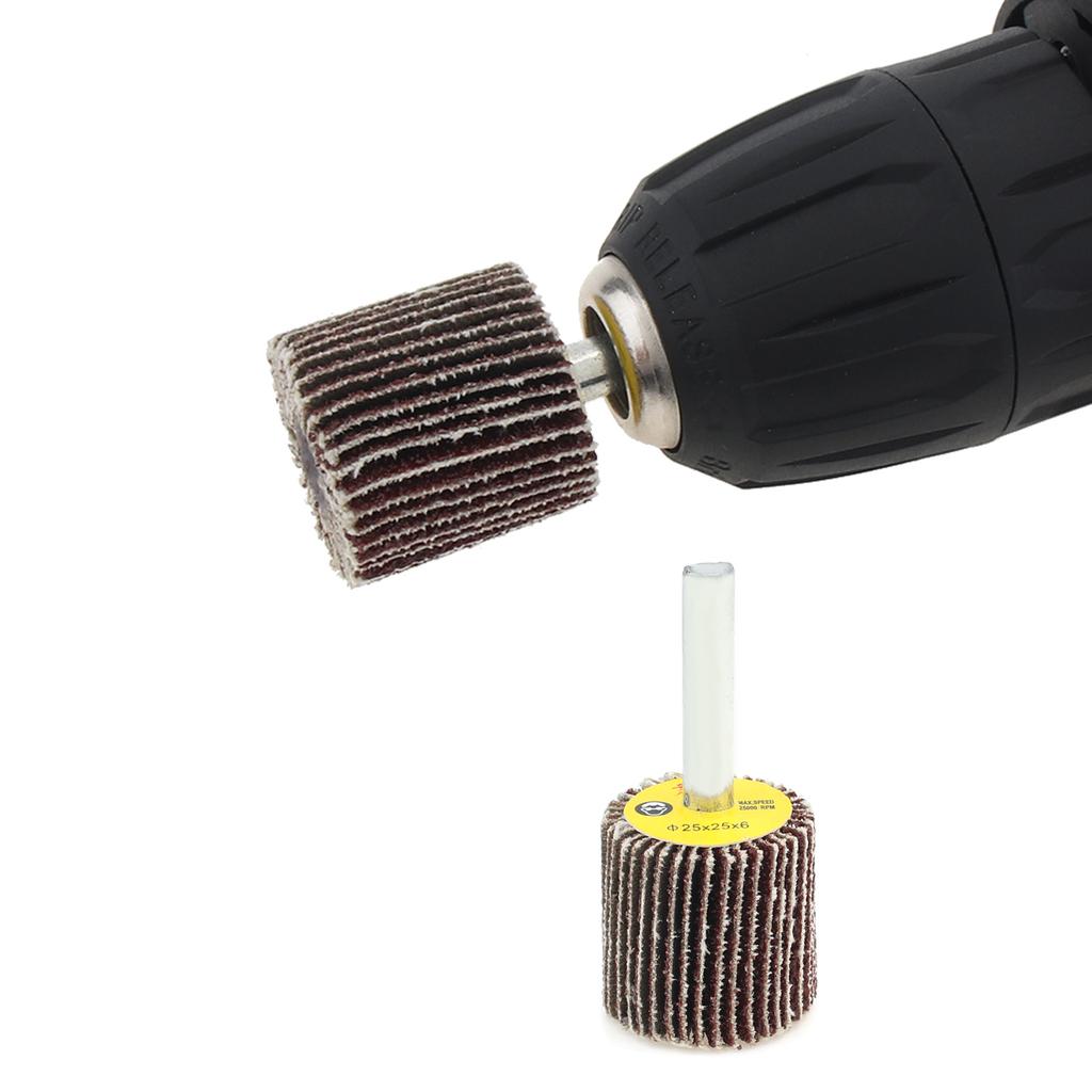 80 Grits Flap Wheel Sandpaper Wheel Rust Remover Deburring Grinding Polishing Tool for Flat Surface
