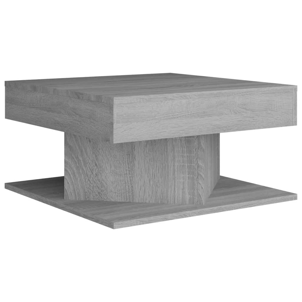 Vidaxl Coffee Table, Grey Sonoma Oak, 57X57X30 Cm