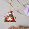 Cute Kettle Cartoon Pattern Acrylic Pendant For Christmas And Decoration Car