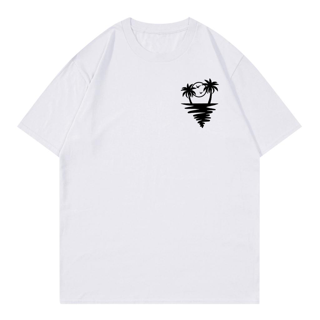 Unisex T-Shirt Lässiges Lockeres Oberteil Bequemes Rundhals-T-Shirt