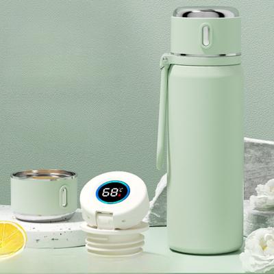 550ML Garrafas Térmicas de Aço Inoxidável com Visor de Temperatura Copo Reto Viagem ao Ar Livre Termos Isolado Garrafa Portátil para Água Quente