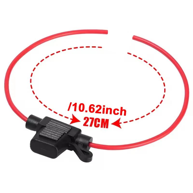 5 Pack 12 Gauge Inline Fuse Holder 12V 30A with Blade Fuses 12AWG Wire for Car Boat Marine Motorcycle Truck Auto RV