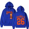 Karol G Tropicoqueta Tour Album 2026 Print Hoodie Herren Damen Mode Pullover Winter Langarm Hohe Qualität Herren Sweatshirts