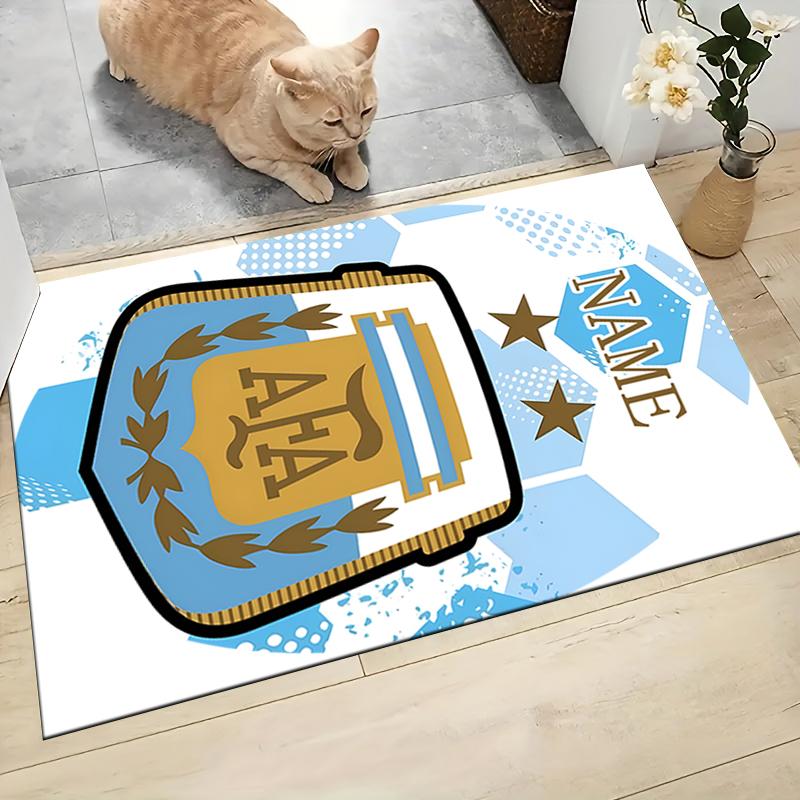Custom Name German Flag Crest Carpet Rug Customizable Soft Washable Anti-Slip Home Living Room Sofa Mats Personalized Rug. 0909192