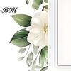 Switch Decal Removable Plants Flower Sticker, Decorative Green Leaf Floral Bunny Light Paint Safe Sticker Socket Decal, DIY Art Murals for Kids Girls
