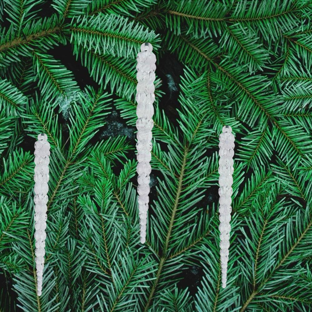12pcs Acrylic Icicle Party Wedding Festival Christmas Tree Hanging Decoration 14.8cm12pcs Acrylic Icicle Party Wedding