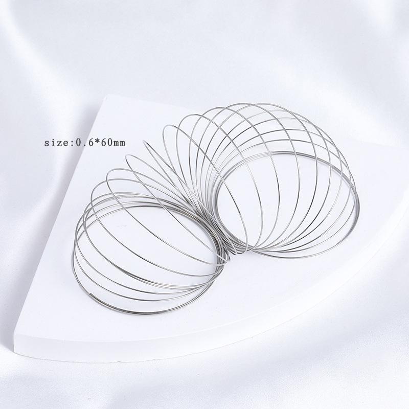 Copper-Plated 14K Gold Steel Wire Bracelet Ring - DIY Jewelry Accessory