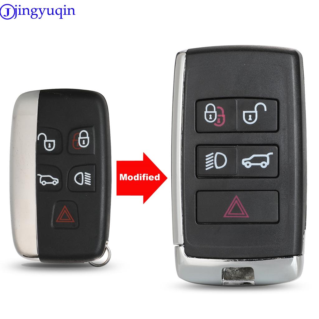 Jingyuqin Modified Car Key Shell For Land Rover Range Sport Discovery 4 Evogue LR4 2010-15 Refit for XE XFL Et Jaguar Freelander