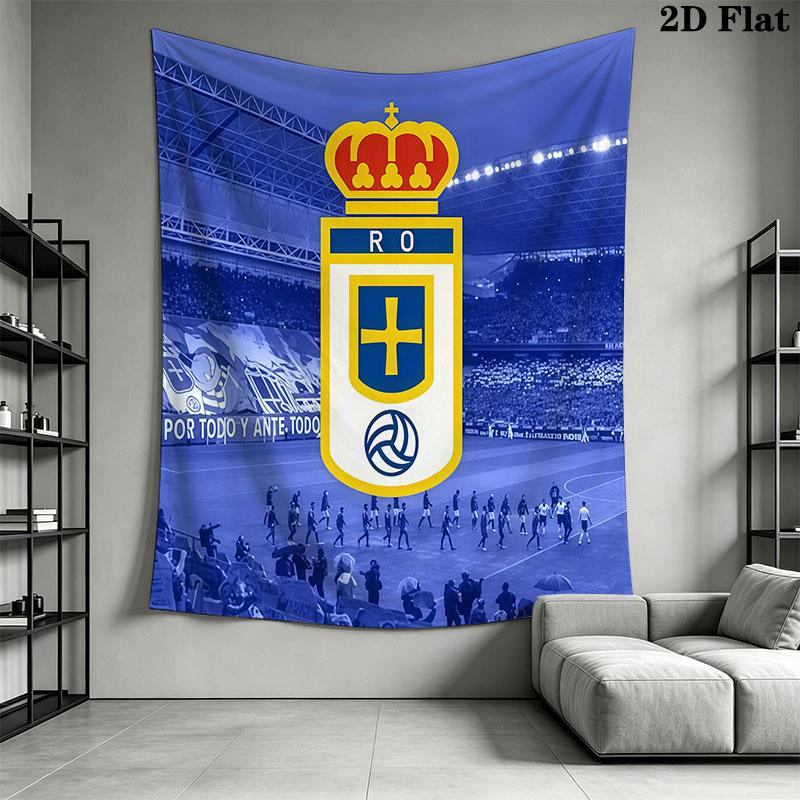 Real Oviedo Wall Hanging Printed Fabric Blanket Decorative Tapestries for Bedroom Living Room Home Decor
