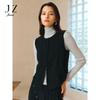 JUZUI Women's New Chinese Style Pipa Placket Sleeveless Knitted Top