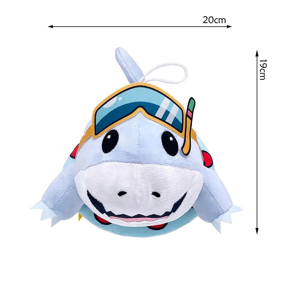 TreasuringU New 8-Inch Jeff the Land Shark Plush Play kits Cute Sharp Animals Stuffed Dolls Plushie Gifts Boy Girl Birthday Surprise