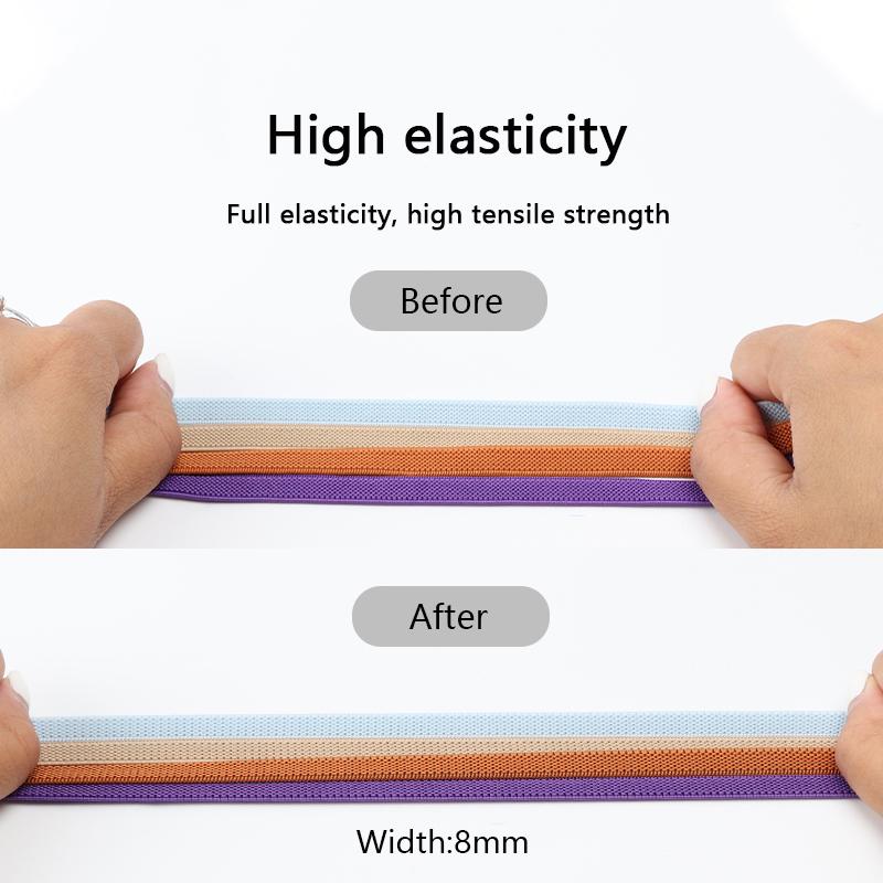 Flats Elastic Laces for Sports Tennis Magnetic Lock Shoelace Without Tying 8mm Thick Men No Tie Shoe Laces Shoes Accessories