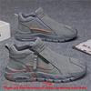 Men's Four Seasons Non Slip Zipper Closed Hiking Sneakers, Fashionable and Versatile Low Cut Mountaineering Outdoor Casual Shoes