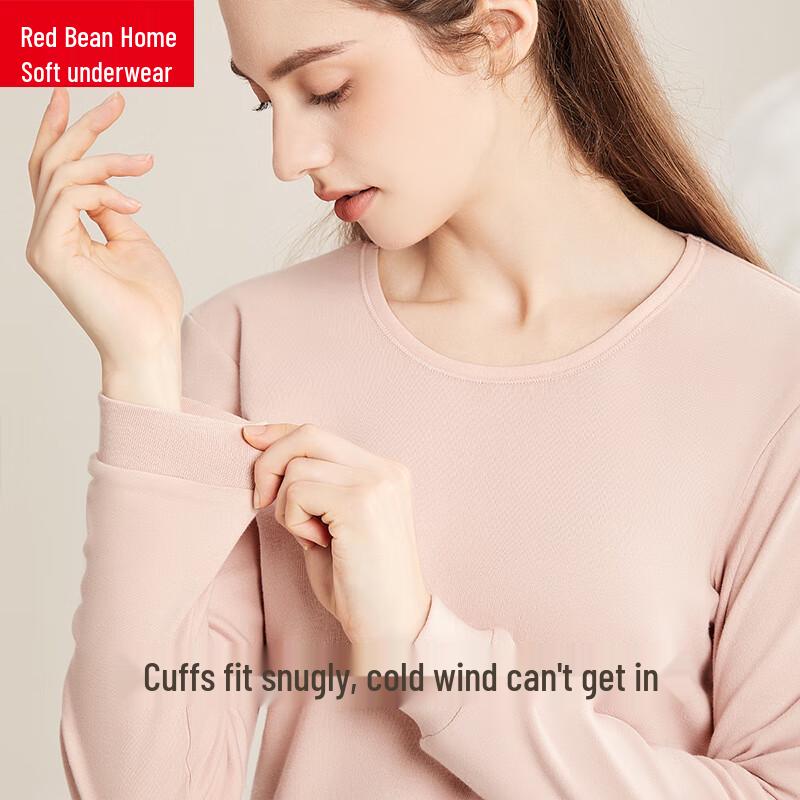 Hongdou Home Damen AAA Antibakterieller Baumwoll Thermounterwäsche Set