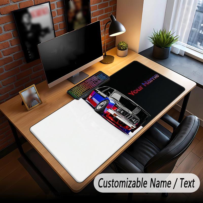 Tema de Corrida de Carros Mouse Pad Personalizado com Nome Texto Personalizado Tapete de Mesa Para Escritório Decoração de Casa