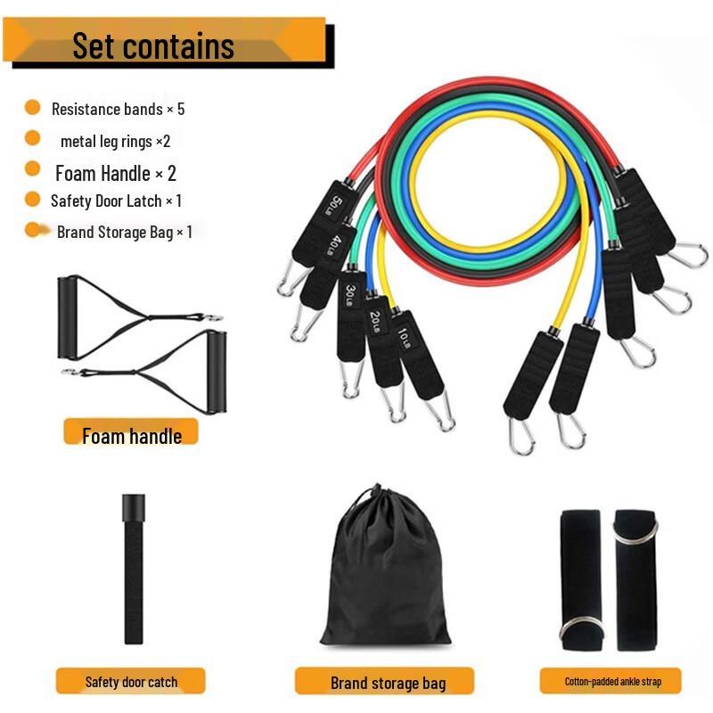 Fitness Resistance Band with Single Carabiner