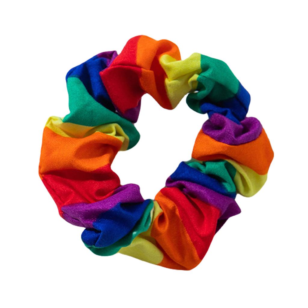 Aesthetic Stylish Hair Tie Multicolored Retros Hair Loops Dance Hair Rings Girl Hair Accessories