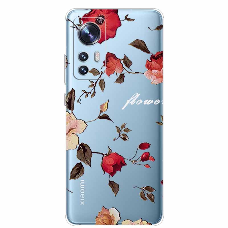 For Xiaomi 12T Case Clear Bumper Soft TPU Phone Cases for Xiaomi 12T Pro 5G Silicone Cover 6.67'' 12 T Transparent Slim Fundas
