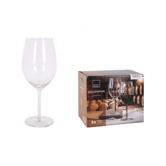 Verres - Royal Leerdam - Degustation - 53 Cl - 6 Unités - Verre À Pied