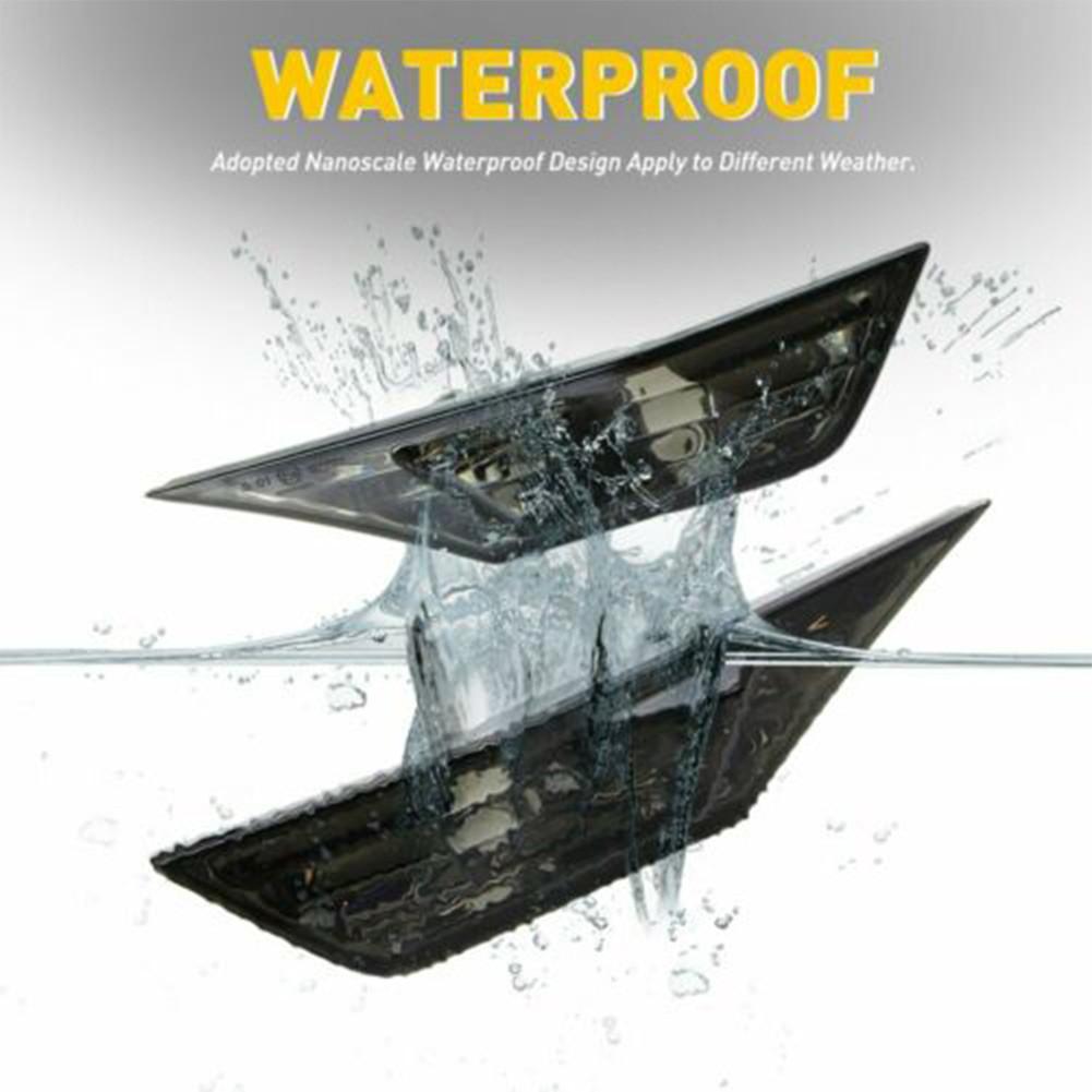 Replaces Side Marker Lamp White Light Black Shell LED Bulb