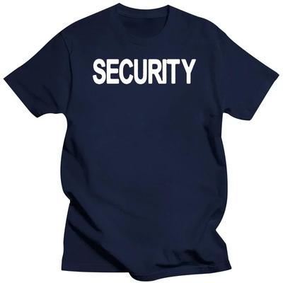 Law Enforcement American Flag Tee Double Side Tees Funny Security Officer Bouncer T Shirt  Harajuku  Men Clothing