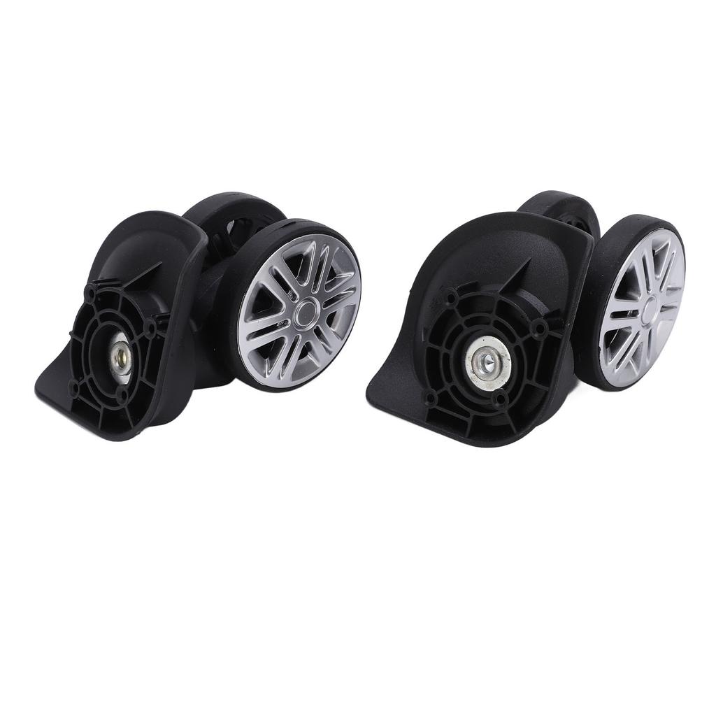1 Pair Luggage Swivel Wheels Suitcase Swivel Casters Repalcement Mute Double Row Wheels