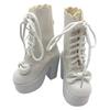 OLYOLY [2-teiliges Set] 13 Puppenschuhe, Plateau-Stiefeletten, High Heels, Niedliche Puppenkleidung, Miniatur-Puppenoutfit, Schleife, Dienstmädchenkleid, Figur,