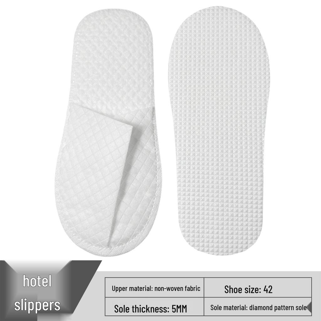 20 Pairs of Disposable Japanese Slippers for Hotels, Guesthouses, and Salons - Summer Non-Woven Fabric