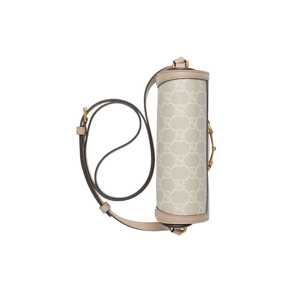 Gucci Horsebit 1955 GG Supreme Canvas Mini Crossbody Bag With Leather Trim For Women Luxury Daily Use