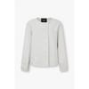 Women Micro Pattern Round Neck Jacket A526102512