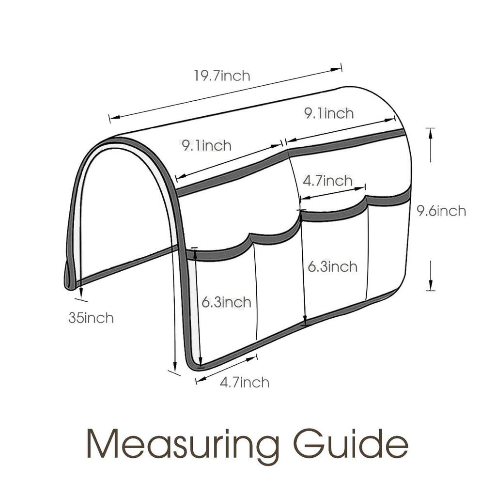 Multi-Pocket Sofa Armrest Organizer: Towel, Magazine & Remote Holder