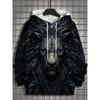 Men's Hoodie 3d Print Animal Lion Graphics Long Sleeve Hoodie Fashion Casual Autumn Unisex Tops Oversized Hooded Streetwear