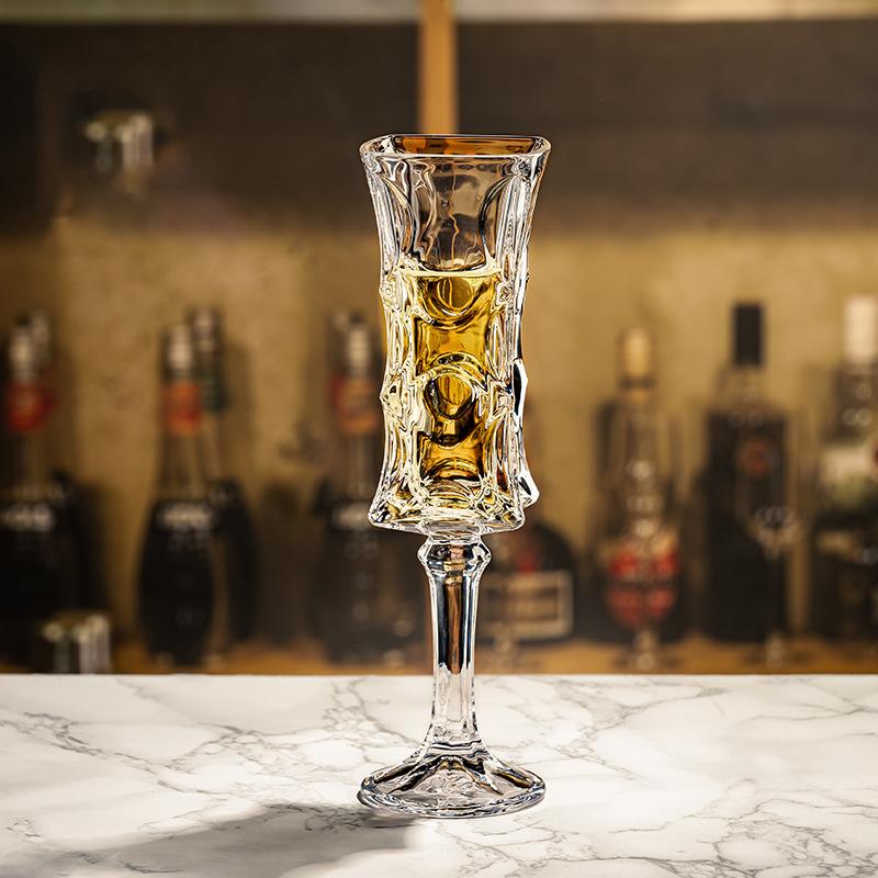 Cocktail Glass Lead-Free Crystal Bar Wine Glass Stemware Unique Champagne Glass For Sweet Wine And Drinks