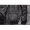 Chinese Size Genuine Leather Jacket for Men Real Cowhide Skin Military A2 Flight Suit Embroidered Pilot Coats Mens Aviation Clothing Autumn