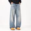 Retro Nostalgic Jeans Men's Clanfit Straight Loose Trendy Brand Wide-leg American High Street Versatile Long Pants
