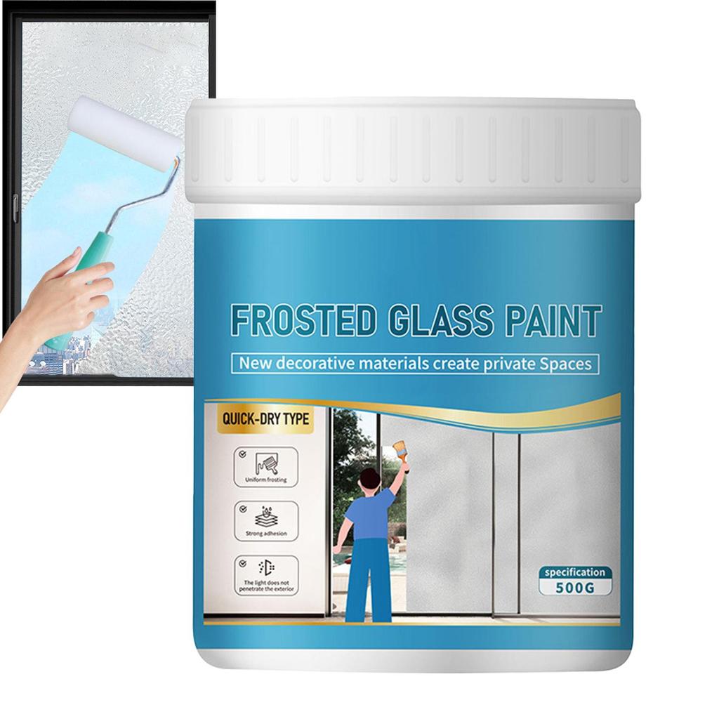 Waterproof Glass Privacy Paint Water-Based Paint 500g Frosted Window Paint for Window Glass Sandblasting Water-based Coating