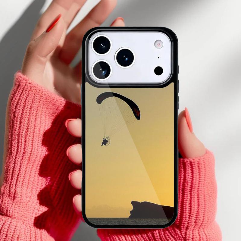 Paragliding Sport Phone Case for iPhone 17 Air 16e 15 14 13 Pro Max Back Cover for 12 11 Pro Coque