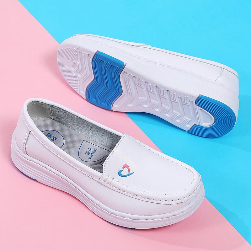 Sapatos Rasos Brancos Respiráveis Femininos ANZUEN