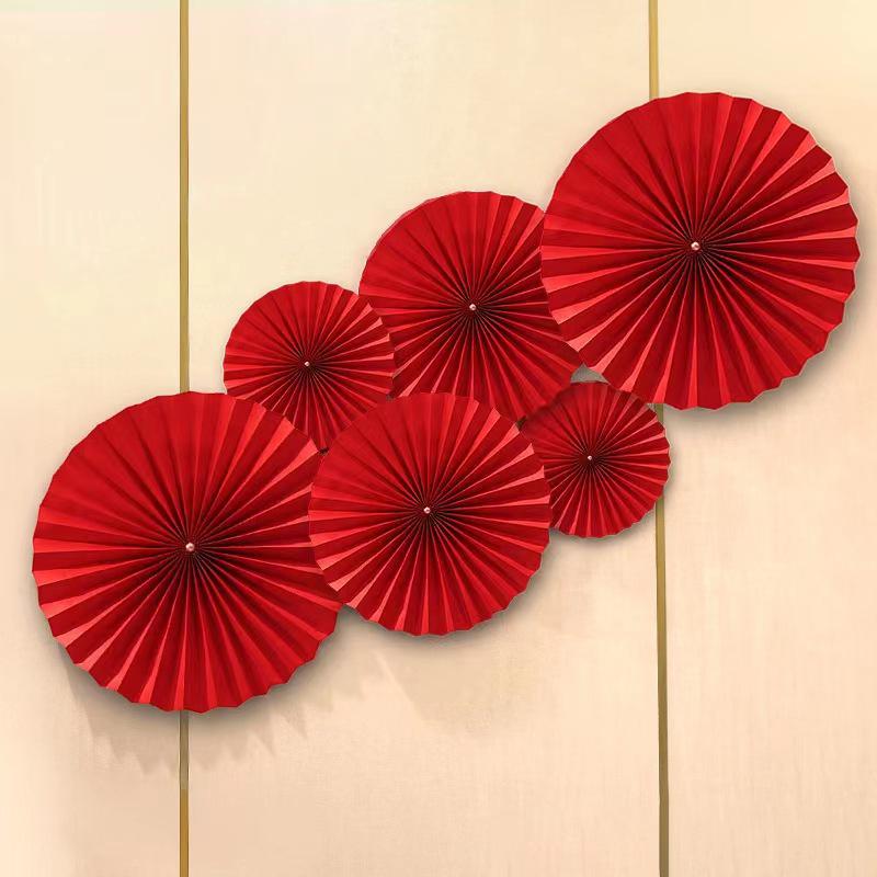 

Бумажный веер с цветочным декором для спальни и свадьбы