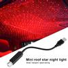 Mini USB LED Car Auto Atmosphere Projector Ceiling Star Red Light Lamp