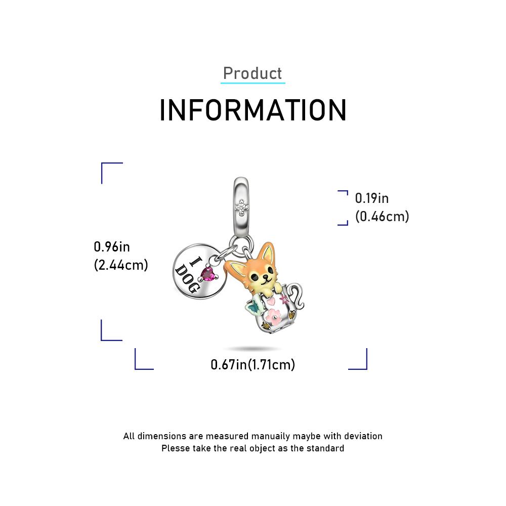 Animals Series Original Charms Beads Copper Dog Cat Pets Fit Bracelet Diy Lovely Pendants For Woman Fashion Jewelry