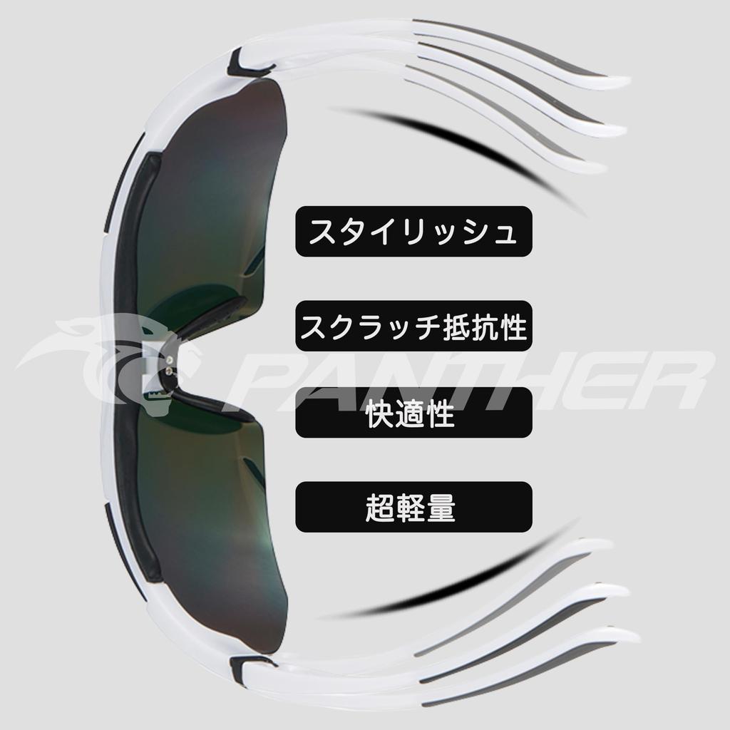 PANTHER Polarized Sports 5 Interchangeable Lenses Prescription Inner UV400 for Men and and Outdoor Sunglasses, Included, Frame, Ultra-Lightweight,