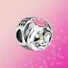 Real 925 Sterling Silver Dumb Charm Dangle Pendant Bead Fit Original Fashion Bracelet Women Fashion Jewelry Gift