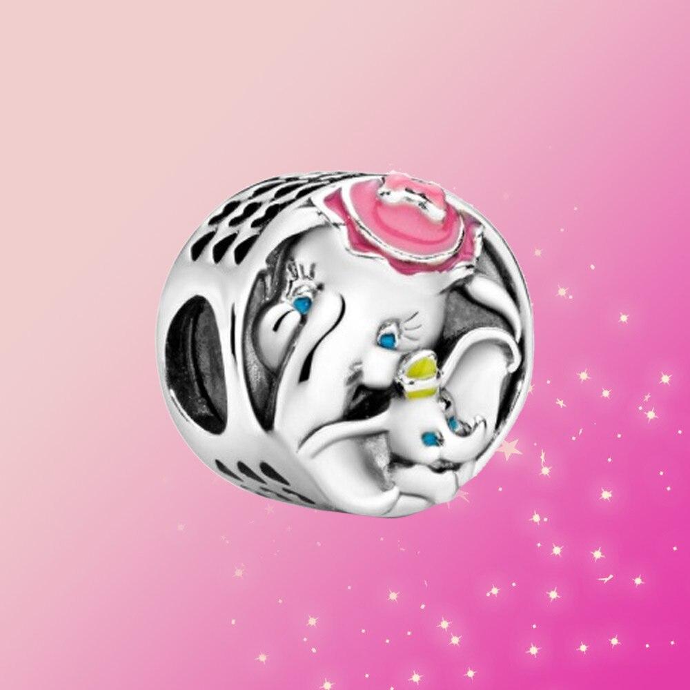 Real 925 Sterling Silver Dumb Charm Dangle Pendant Bead Fit Original Fashion Bracelet Women Fashion Jewelry Gift