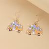 Trendy Cute Animal Drop Dangle Earrings For Women Girls Cat Rabbit Koi Dragon Colorful Enamel Golor Color Earrings Pendientes