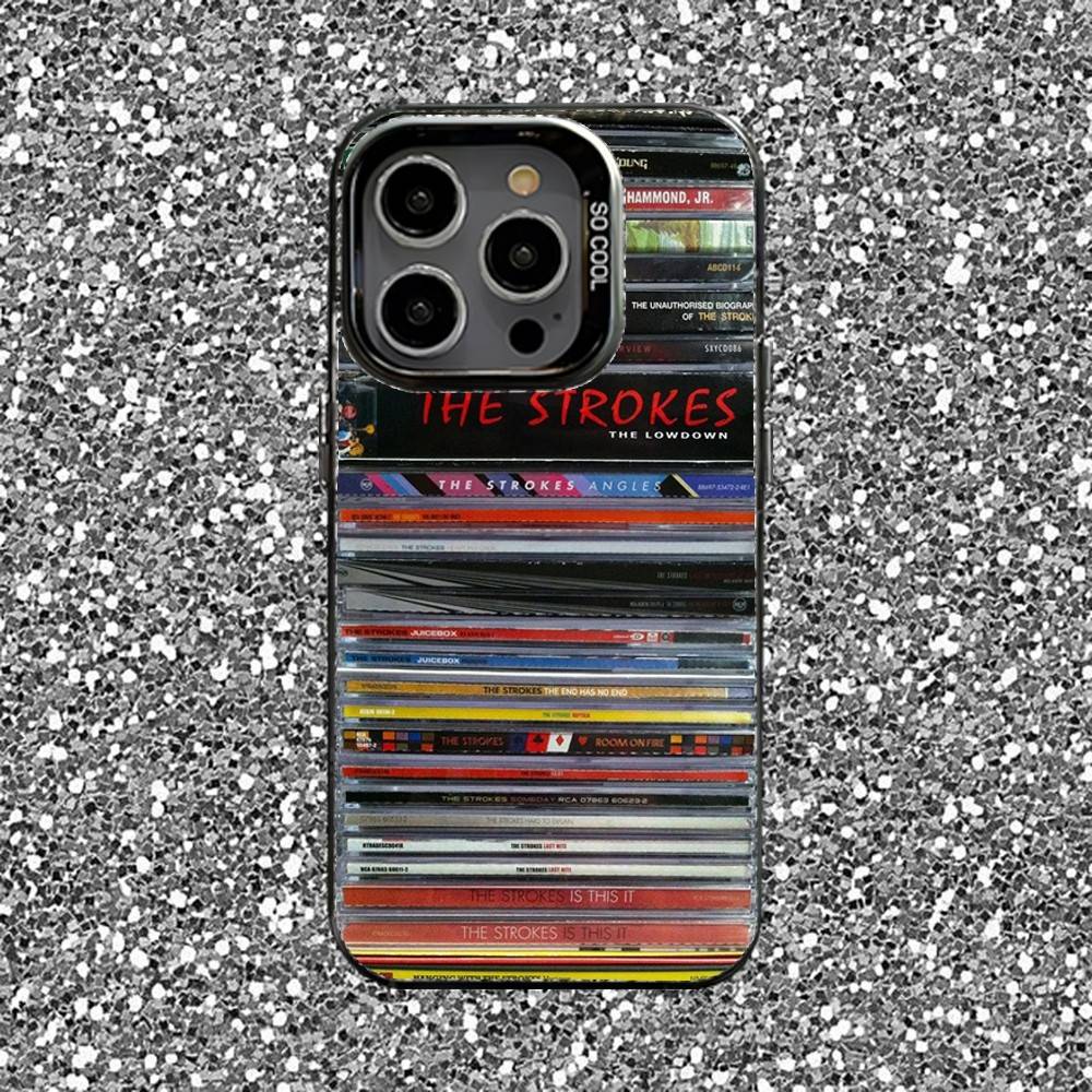 The S-Strokes Phone Case For iPhone 16,15,14,13,12,11,Pro,XS,Max,Plus,Mini,SE Black Candy Matte Shockproof Cover