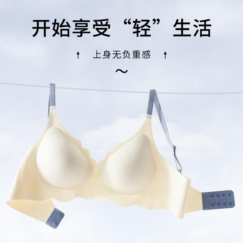 Seamless Wireless Color Contrast Soft Breathable Daily Comfort Ladies Bra