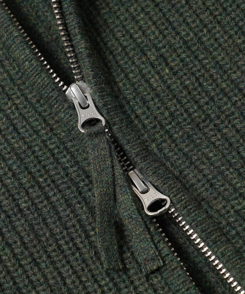 Frizmworks Wool Deck Zip Up Cardigan _ Forest Green