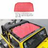 Top Roof Sunshade Mesh Anti-UV Sun Shade Cover for 1997-06 Jeep Wrangler TJ Red